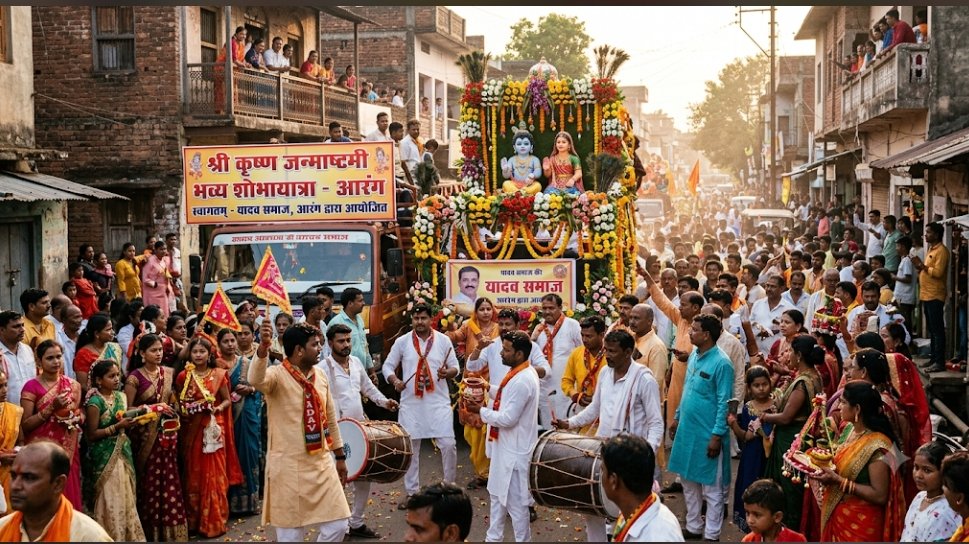 श्री कृष्ण जन्माष्टमी उत्सव-आरंग में यादव समाज आज रविवार को निकालेगी भव्य शोभायात्रा-ये होंगे मुख्य अतिथि…