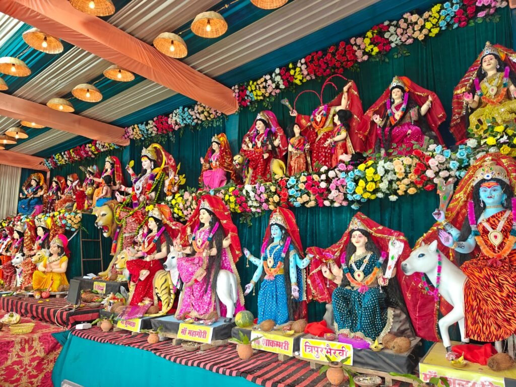 आरंग के कॉलेज चौक में विराजीं माँ दुर्गा के 21 अलौकिक रूप, आरंग में उमड़ी भक्तों की भीड़